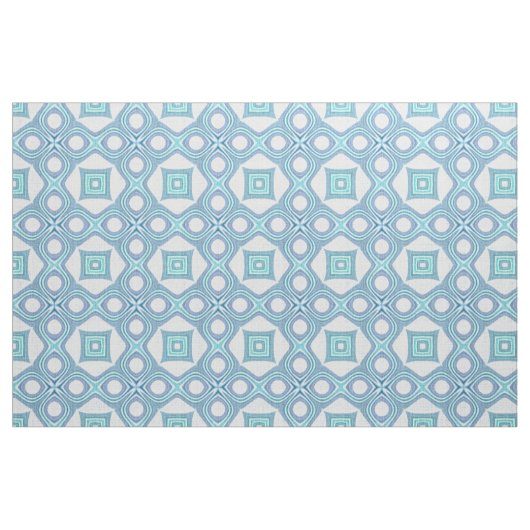 Aqua Türkise Blue Green Bali Batik Muster Stoff (Fat Quarter (45,7 x 55,9 cm))