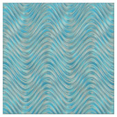Aqua Türkise Blue Green Ocean Wave Muster Stoff (Nahaufnahme)