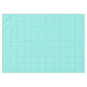 Aqua Türkise Blue Lime Green Punkte Muster Tischdecke (Vorderseite (Horizontal))