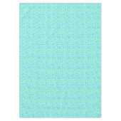 Aqua Türkise Blue Lime Green Punkte Muster Tischdecke (Vorderseite)