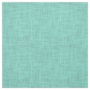 Aqua Türkise Green Blue Imitats Jute Fabric Muster Stoff