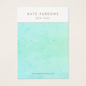 Aqua Turquoise Blue Earring Display (Vorderseite)