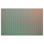 Aqua Turquoise Blue Orange Red Brown Orientale Stoff (Fat Quarter (45,7 x 55,9 cm))