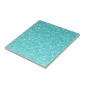 Aqua Turquoise Glitzer Sparkle Wand oder Boden Fliese (Seite)