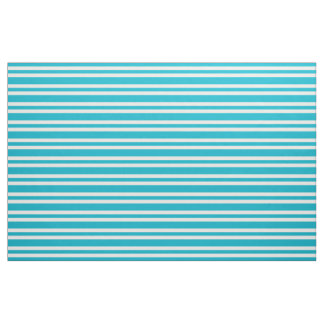 Aqua Turquoise Retro Bold Mod Streifen Muster Stoff