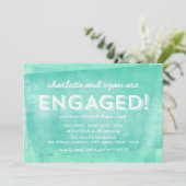 Aqua Turquoise Rollinkparty Einladung (Stehend Vorderseite)