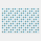 Aqua Turquoise Umhüllungspapierblätter Geschenkpapier Set (Vorderseite 2)
