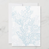 Aqua Turtle Liebe Hochzeit Einladung (Rückseite)