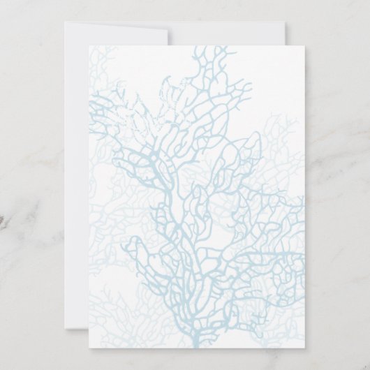 Aqua Turtle Liebe Hochzeit Einladung (Rückseite)