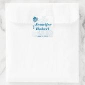 Aqua Turtle Liebe Umschlag Aufkleber (Tasche)