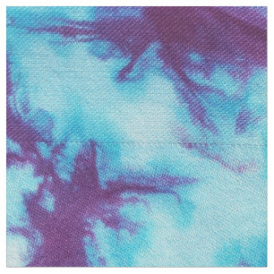 Aqua u. lila Kaleidoskop-gefärbte Krawatte Stoff