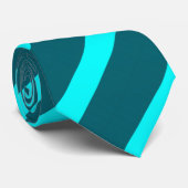 Aqua und Aquamarin II Krawatte (Gerollt)