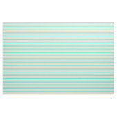 Aqua- und Beigefarbenes, gestreiftes Muster Stoff (Fat Quarter (45,7 x 55,9 cm))