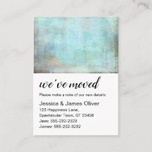 Aqua und Brown Grunge Wir haben die Handout-Karte 