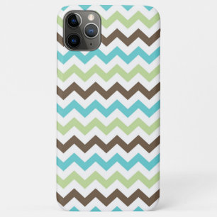 Aqua-und Brown-Zickzack-Sparren-Muster Case-Mate iPhone Hülle