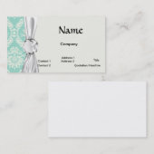 Aqua und Creme Flex Visitenkarte (Vorne/Hinten)