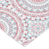 Aqua und Crimson Mandala Pattern Tischdecke (Schrägansicht)