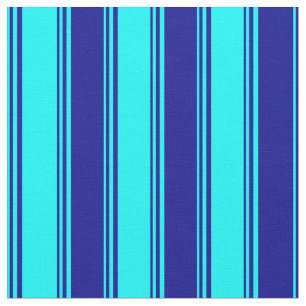 Aqua- und Dunkelblau-gefärbtes Liner-/Streifenmust Stoff