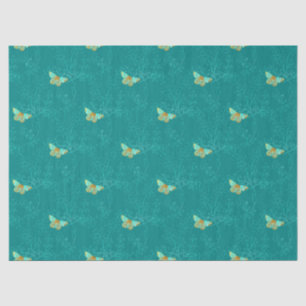 Aqua- und Gold-Serien-Design 3 Seidenpapier