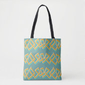 Aqua- und Gold-Tasche Tasche (Vorderseite)