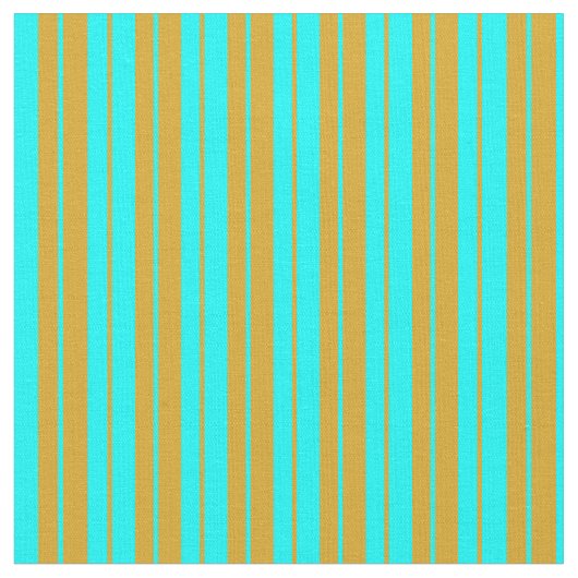 Aqua- und Goldenrod-Muster Stoff (Nahaufnahme)