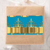 Aqua- und Goldkronenmuster (Insitu)