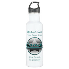 Aqua und Gray Star Coach Liberty Flasche Edelstahlflasche