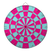 Aqua und Hot Pink Dartscheibe (vorne)