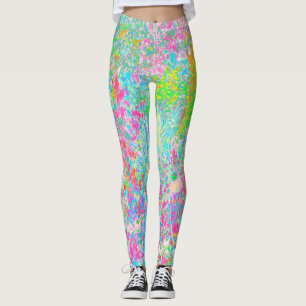 Aqua- und Hot-Pink-Sonnenaufgang in meinem Rubio-G Leggings