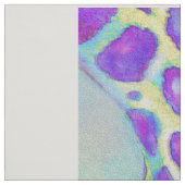 Aqua und lila Giraffensteppdeckenspitze Stoff (Muster)