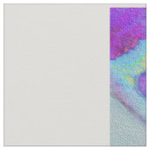 Aqua und lila Giraffensteppdeckenspitze Stoff (Nahaufnahme)