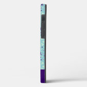 Aqua und Lila Synchronschwimmen Personalisiert Case-Mate iPhone Hülle (Rückseite / Links)