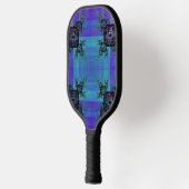 Aqua und Lilac Fraktal Joy Pickleball Paddle (Links)