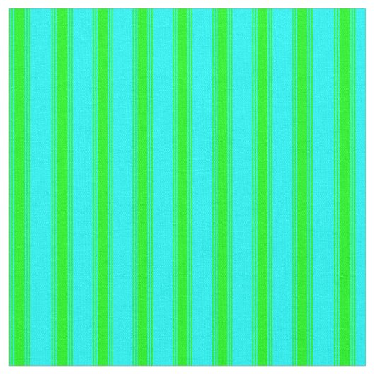 Aqua und Limone Streifen Stoff (Nahaufnahme)