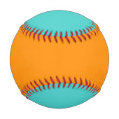 Aqua und Orange Baseball (Rückseite)
