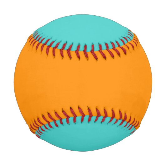 Aqua und Orange Baseball (Rückseite)