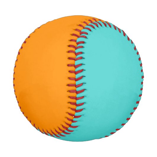 Aqua und Orange Baseball (Schrägansicht)