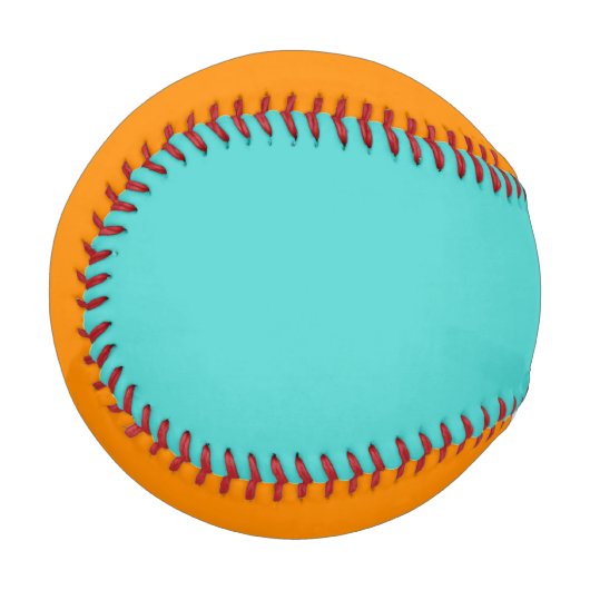 Aqua und Orange Baseball (Vorderseite Links)