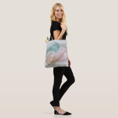 Aqua- und Pfirsichglas - Tasche (Am Model)