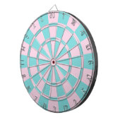 Aqua und Pink Dartscheibe (Vorderseite rechts)