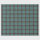 Aqua und Red Holiday Geschenkpapier (Flach)