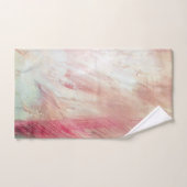 Aqua und Rosa Pinselstriche Schlaganfall Abstrakte Badhandtuch Set (Handtuch)