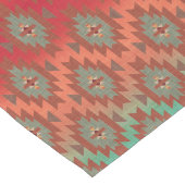 Aqua und Rust Ombre Southwestern Style Großer Tischläufer (Ecke)