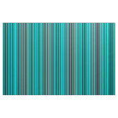 Aqua und Schwarze Streifen Stoff (Fat Quarter (45,7 x 55,9 cm))
