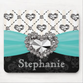 Aqua und schwarzes mousepad (Vorne)