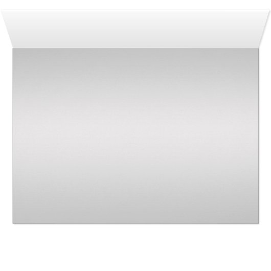 Aqua-und Silber-BlumenTischnummer-Karte (Innenansicht Horizontal (Unten))