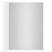 Aqua-und Silber-BlumenTischnummer-Karte (Innen (Rechts))