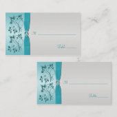 Aqua- und Silberplatzierungen Platzkarte (Vorne/Hinten)