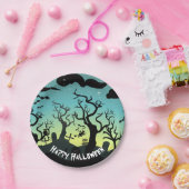 Aqua und Spuk Friedhof Halloween Pappteller (Party)