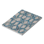 Aqua und Taupe Glaze #8295 Notizblock (Rotiert)